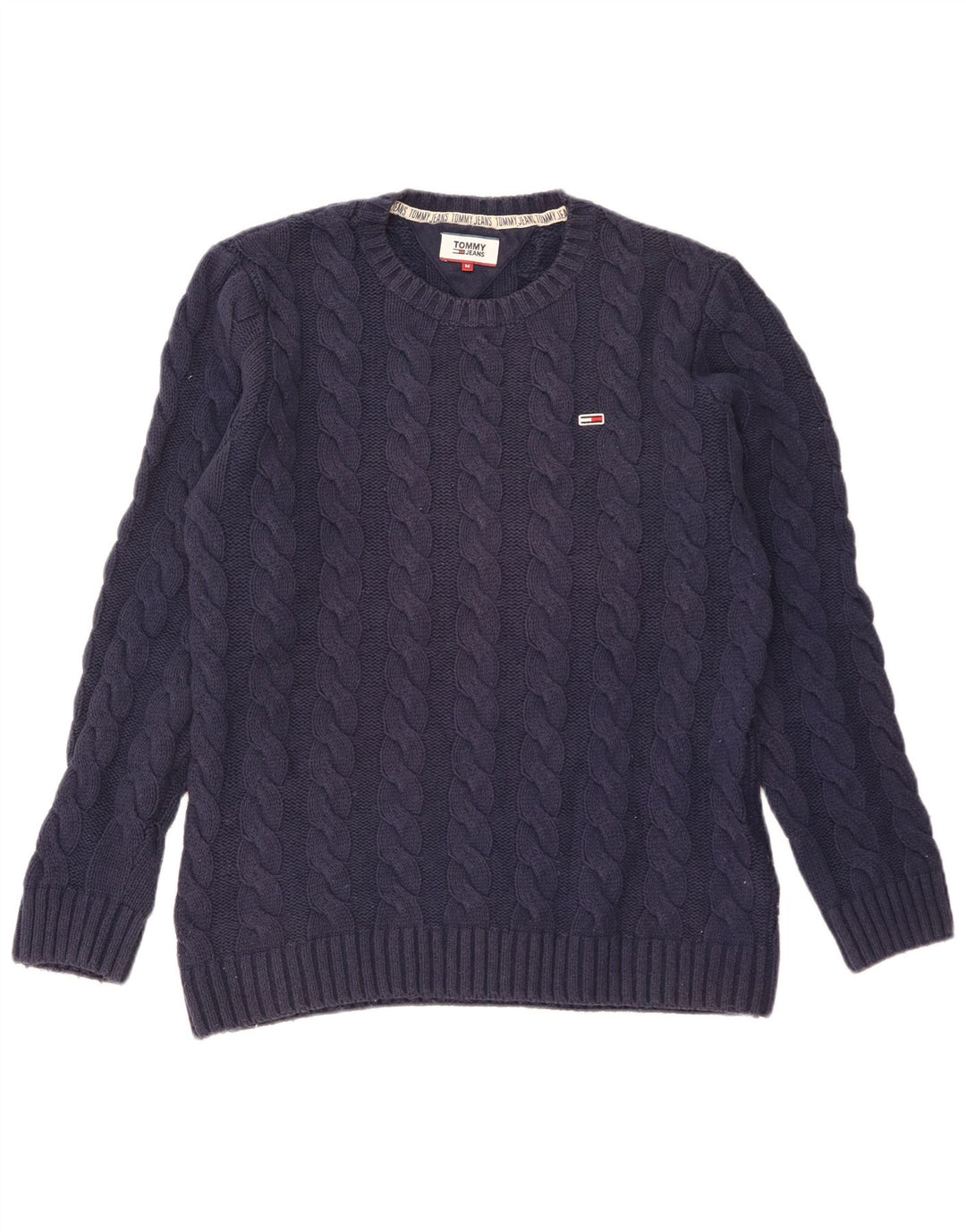 Tommy Hilfiger Herre Crew Neck sweater Medium Navy Blue Bomuld