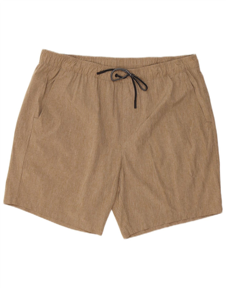 Eddie Bauer Herre Chino Shorts 2XL W42 Beige Polyester