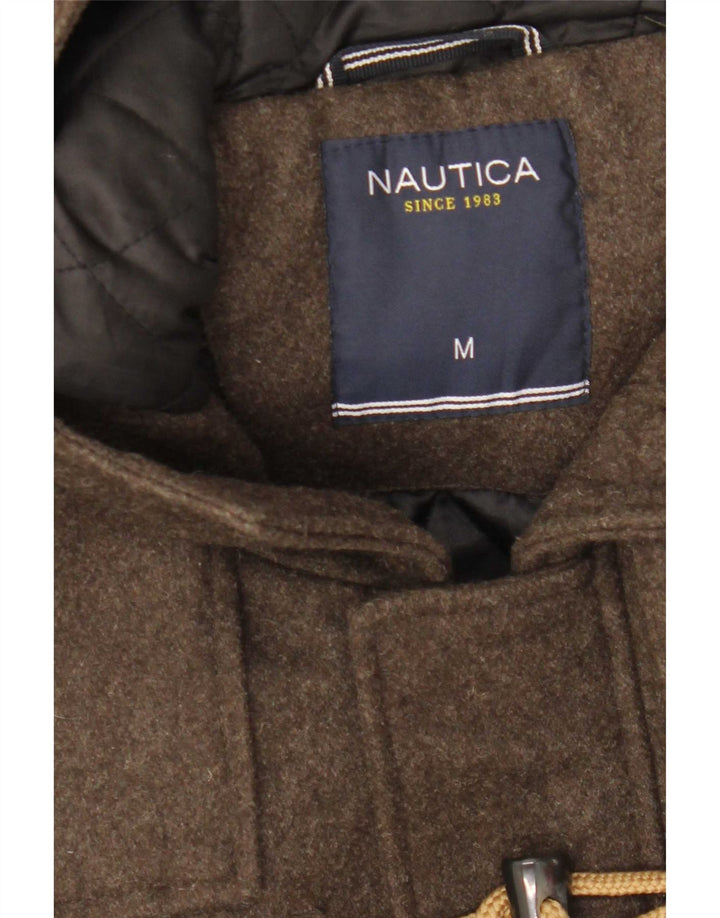 Nautica Herre Hooded Duffel Coat UK 38 Medium Brun Uld