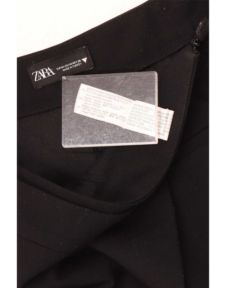 Zara Casual Shorts til kvinder Medium W28 Sort polyester