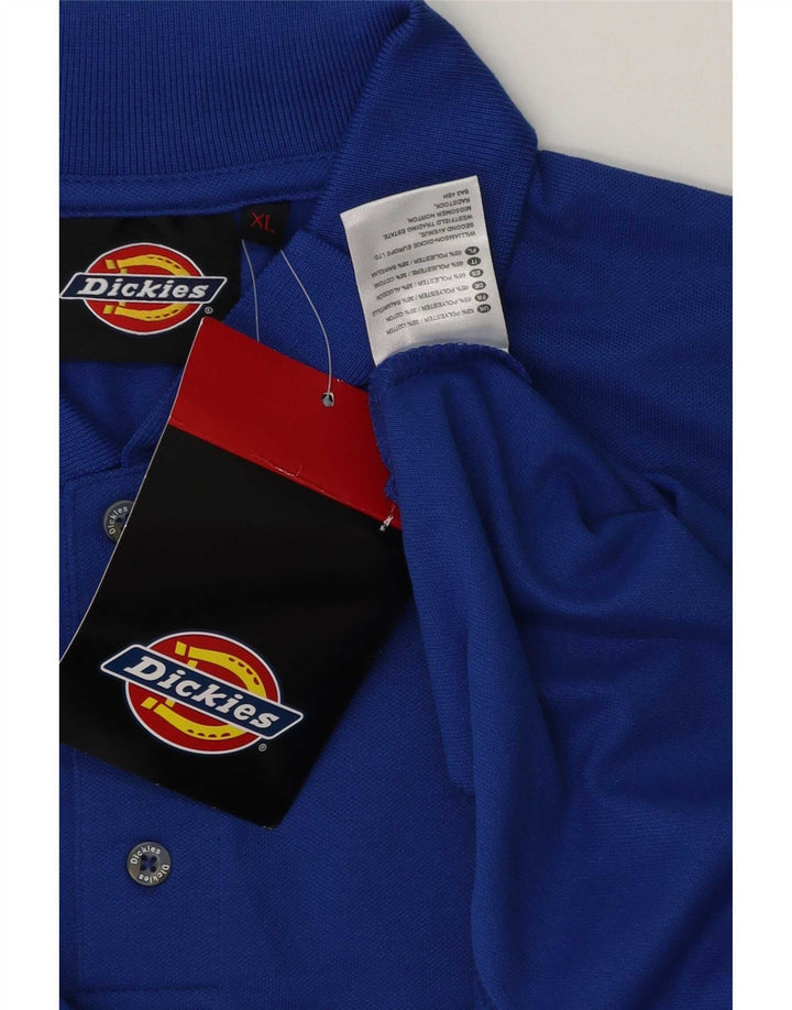 Dickies herre poloshirt XL blå polyester
