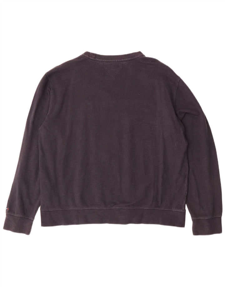 TOMMY HILFIGER Grafisk sweatshirt til mænd 2XL marineblå bomuld