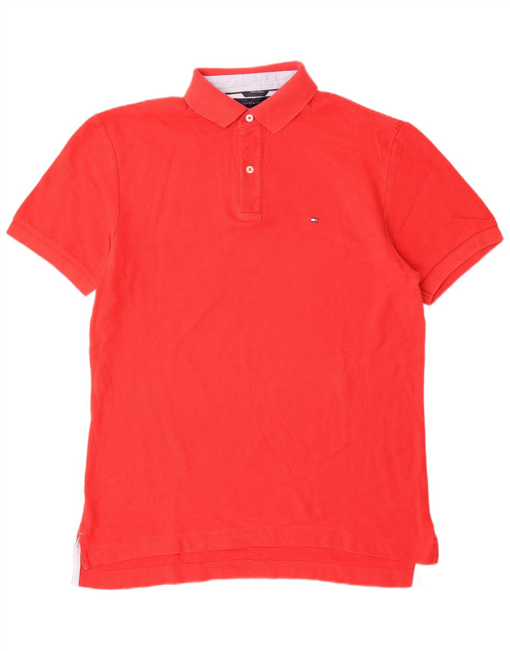 TOMMY HILFIGER Poloshirt til mænd Medium rød bomuld