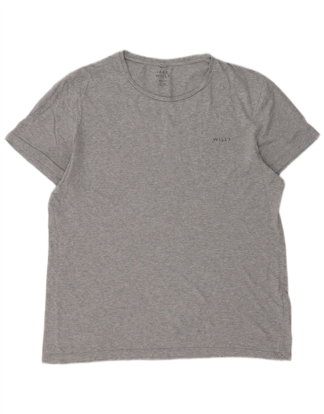 Jack Wills Herre T-shirt Top Medium Grey Flecked Bomuld
