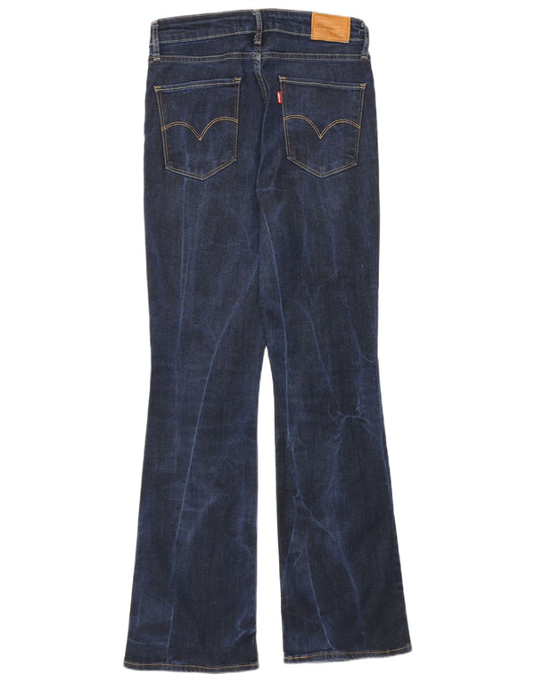 Levi's Womens 725 High Rise Bootcut Jeans W29 L30 Navy Blue Lyocell