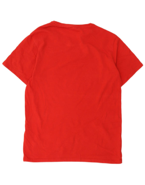 Polo Ralph Lauren Herre Custom Fit T-shirt Top Medium Rød Bomuld