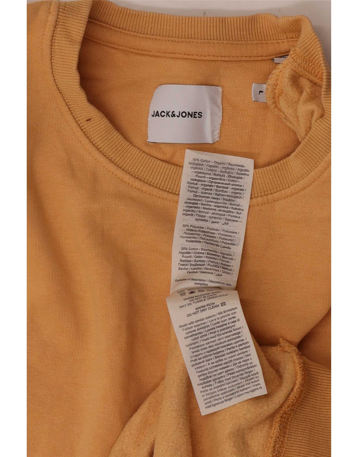 Jack & Jones Sweatshirt til mænd, stor orange bomuld