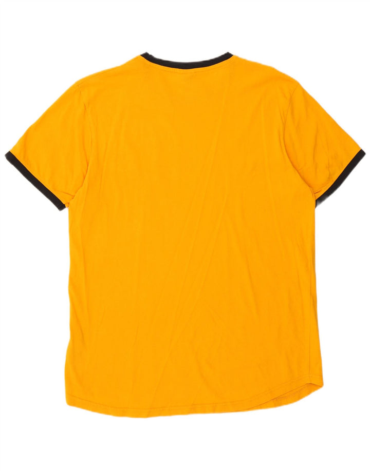 Ellesse Herre Grafisk T-Shirt Top Stor Orange Bomuld