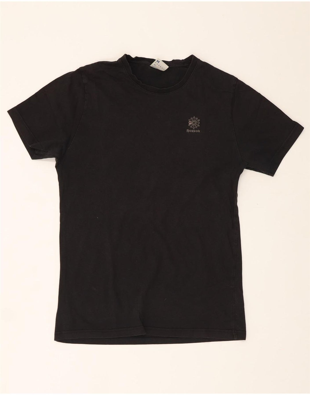 REEBOK Mens T-Shirt Top Medium Black Cotton Vintage Reebok and Second-Hand Reebok from Messina Hembry 