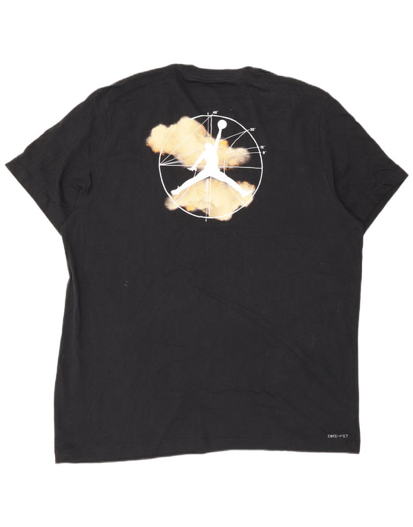 Jordan Herre grafisk T-shirt top 2XL sort bomuld