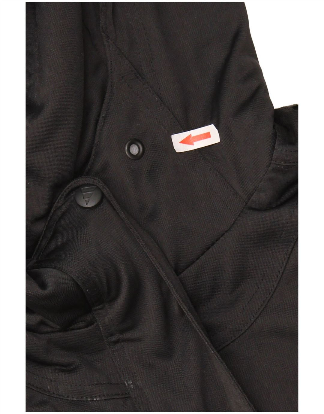 ADIDAS Dame Oversized hættetræningsdragt Topjakke UK 14 Large Sort