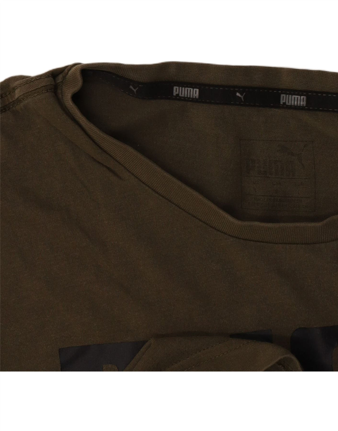 Puma Herre Grafisk T-Shirt Top Stor Khaki