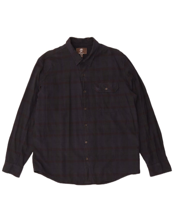 Timberland Herre Slim Fit skjorte 2XL marineblå stribet bomuld