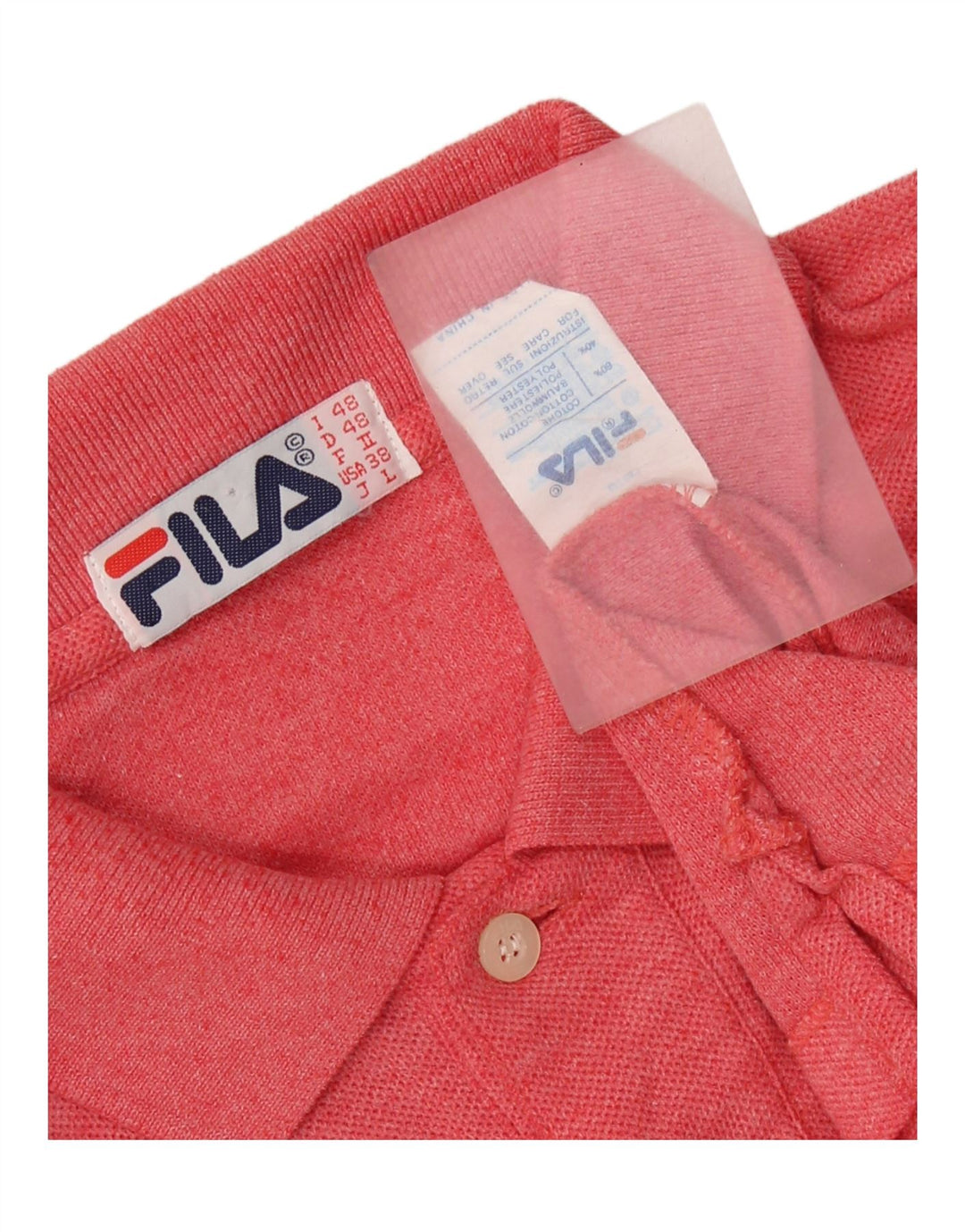 FILA Poloshirt til mænd IT 48 Medium Rød Bomuld