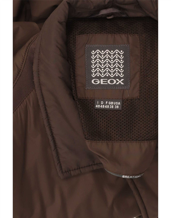 Geox Herre Regular Fit Polstret Jakke UK 38 Medium Brun
