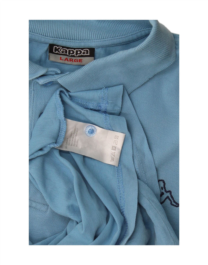 KAPPA Mens Polo Shirt Large Blue Cotton Vintage Kappa and Second-Hand Kappa from Messina Hembry 