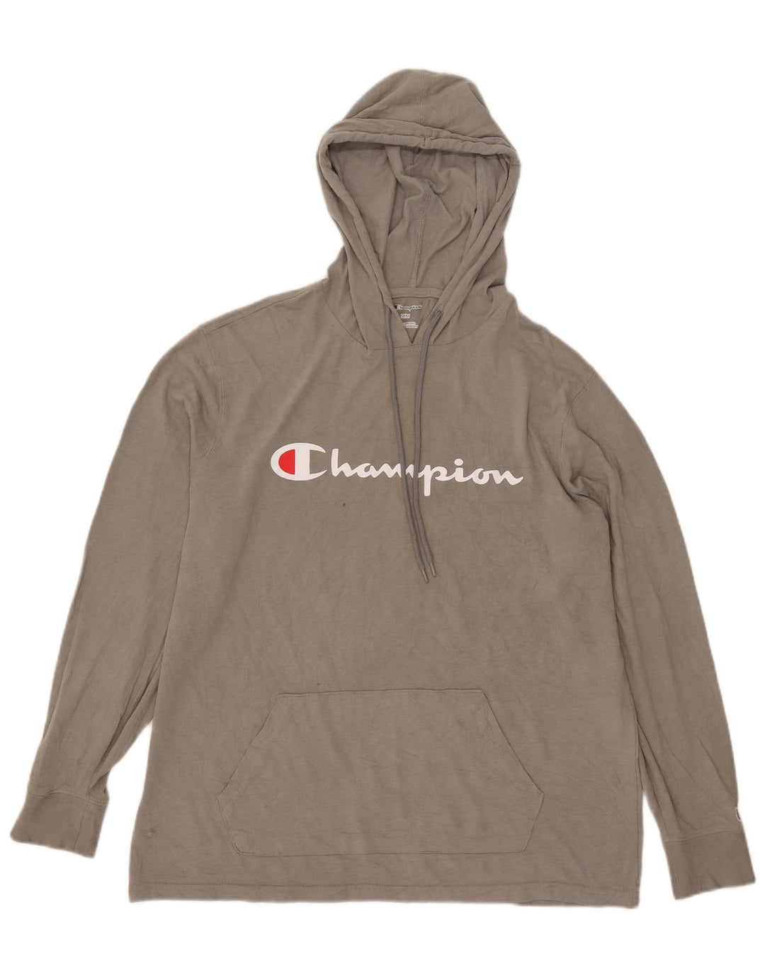 Champion Herre Hooded Grafisk Top Langærmet Medium Grå