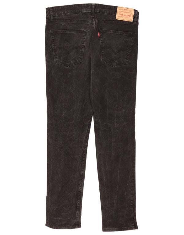 Levi's Herre 511 Slim Jeans W34 L32 Sort Bomuld