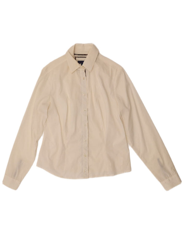 Trussardi Jeans Dameskjorte UK 16 Large Off White