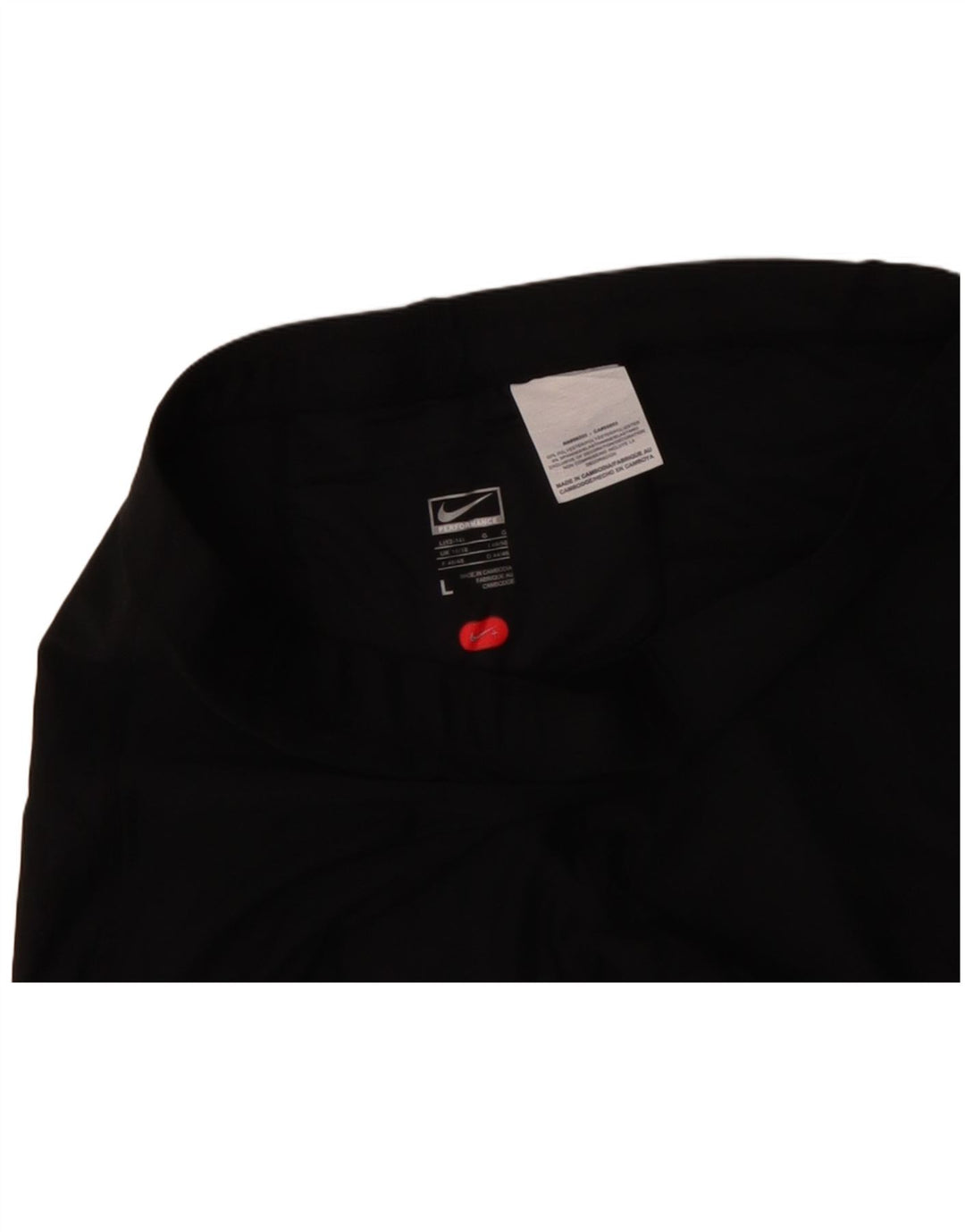 NIKE Bermuda-sportshorts til kvinder UK 14/16 Large Black Polyester