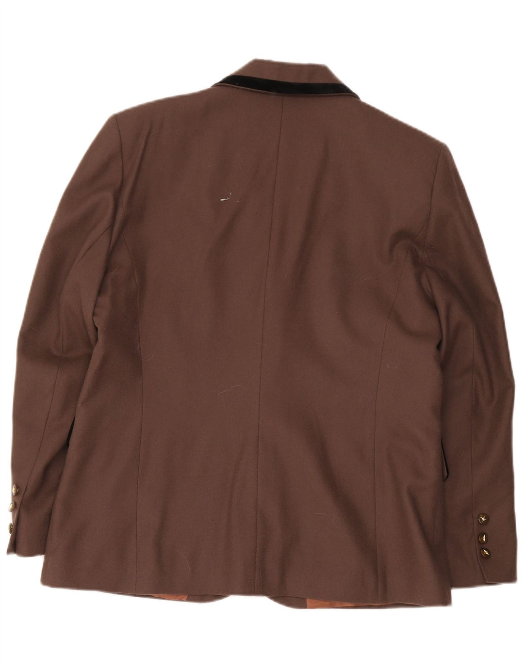 Dorene Dame 2 Button Blazer Jacket UK 18 XL Brun Ny Uld