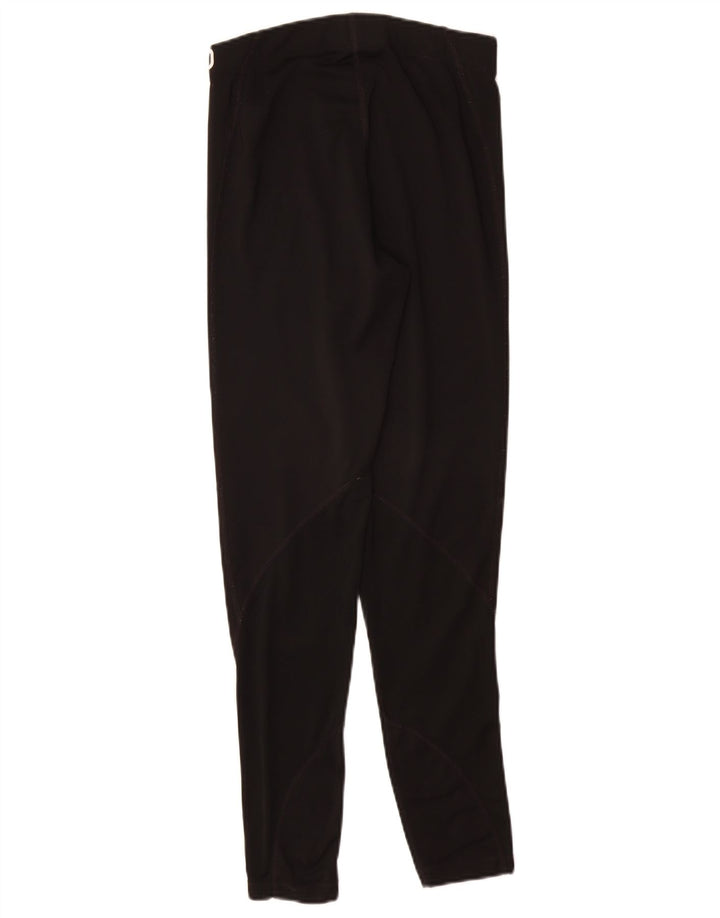 Nike Dame Dri Fit Grafiske Leggings UK 10 Small Black Polyester