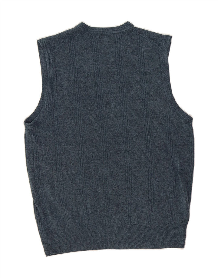 DOCKERS Mens Vest Tank Top Large Blue Acrylic Vintage Dockers and Second-Hand Dockers from Messina Hembry 
