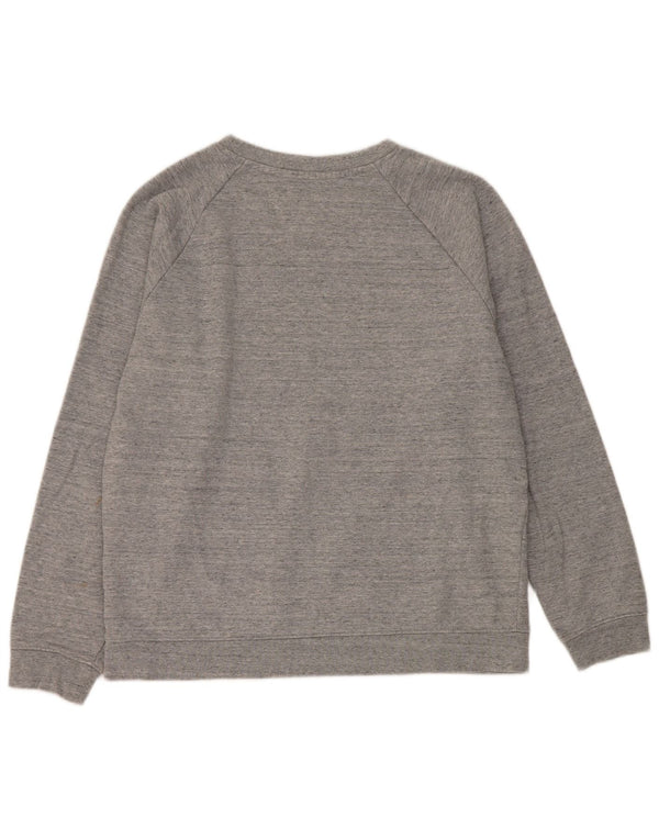Levi's Dame Sweatshirt Jumper UK 14 Medium Grey Flecked Bomuld