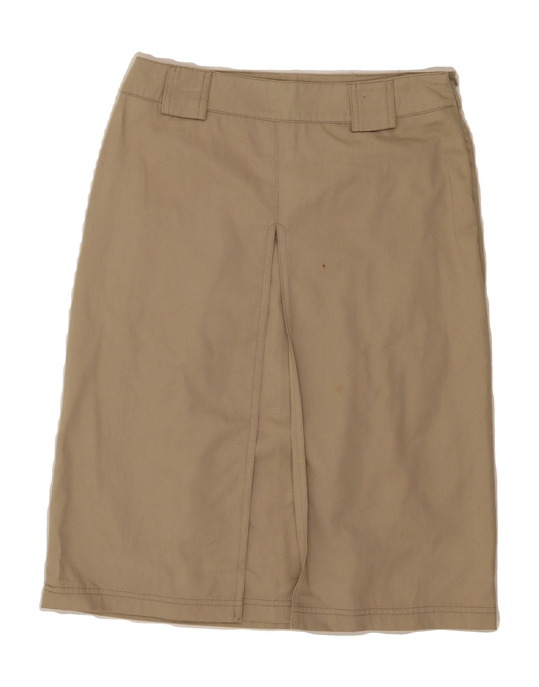 STEFANEL Womens Straight Skirt EU 40 Medium W28  Beige Cotton Vintage Stefanel and Second-Hand Stefanel from Messina Hembry 