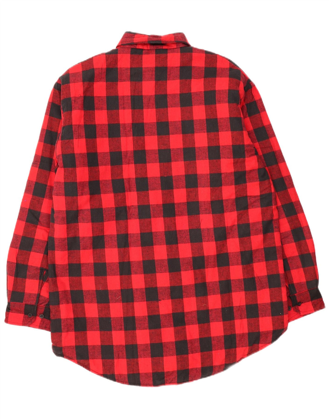 Vintage herre skovhugger flannel skjorte stor rød Gingham bomuld