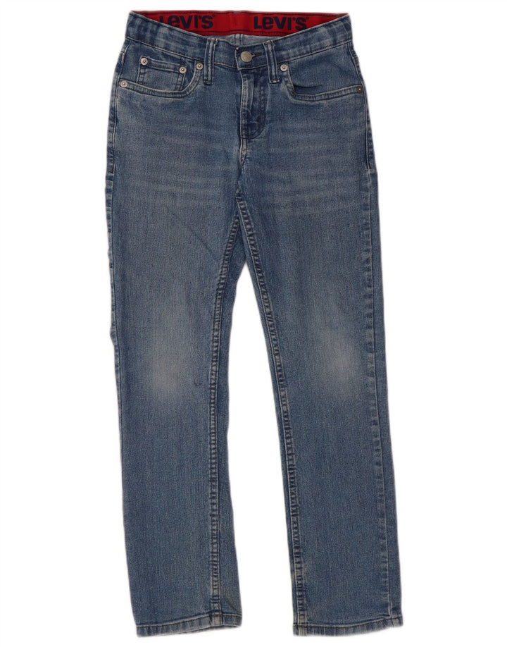 LEVI'S Boys 511 Slim Jeans 9-10 år W25 L26 Blå Bomuld