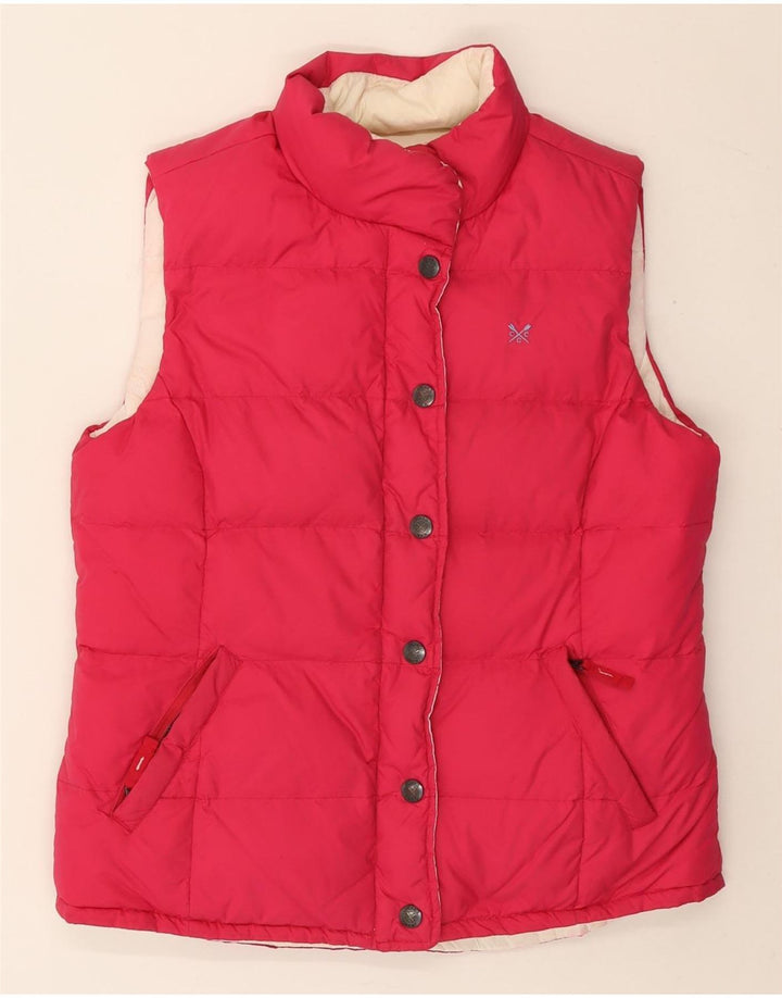 J. Crew Womens Vendbar Polstret Gilet UK 12 Medium Pink Nylon
