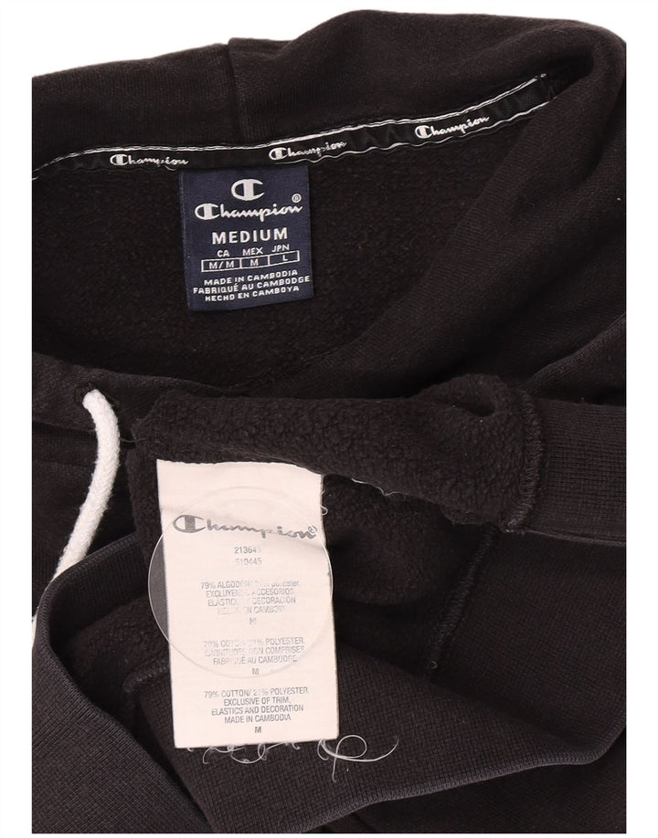Champion Herre grafisk hættetrøje Jumper Medium Sort bomuld