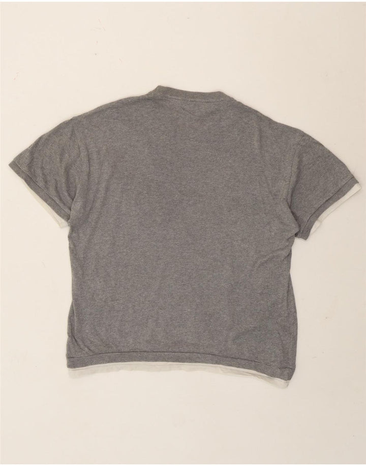 Zara Herre T-Shirt Top Lille Grå