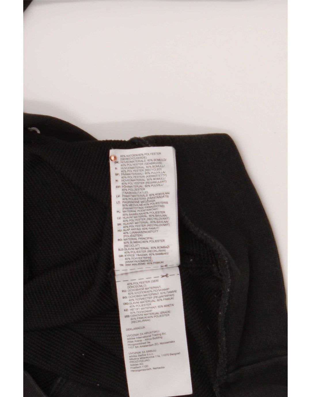 Adidas Grafisk Sweatshirt Jumper Medium Sort Bomuld