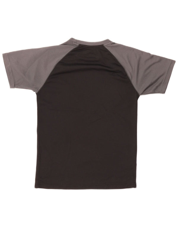 MOUNTAIN WAREHOUSE Herre IsoCool T-Shirt Top Lille Sort Colourblock