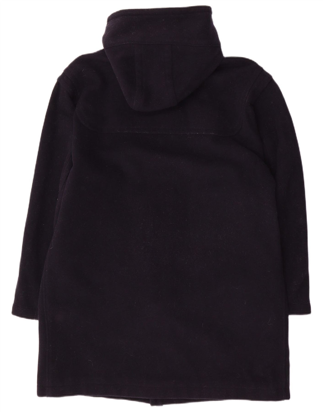 Sisley Herre Relaxed Elegance Duffle Coat med hætte UK 36 Lille marineblå uld