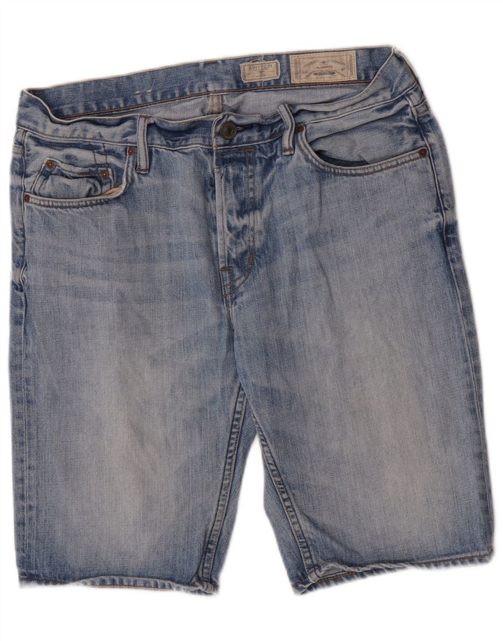 All Saints Herre Denim Shorts W32 Medium Blue Bomuld