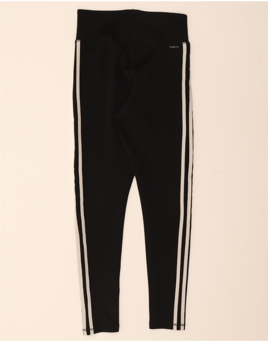 ADIDAS Womens Climalite Leggings UK 8/10 Small Black Polyester Vintage Adidas and Second-Hand Adidas from Messina Hembry 