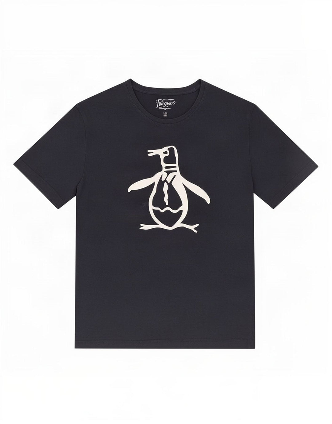 Penguin Herre grafisk T-shirt Top Stor marineblå bomuld