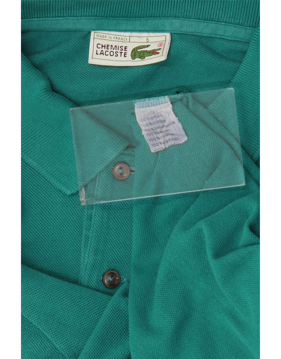Lacoste herre poloskjorte str. 6 XL Grøn bomuld