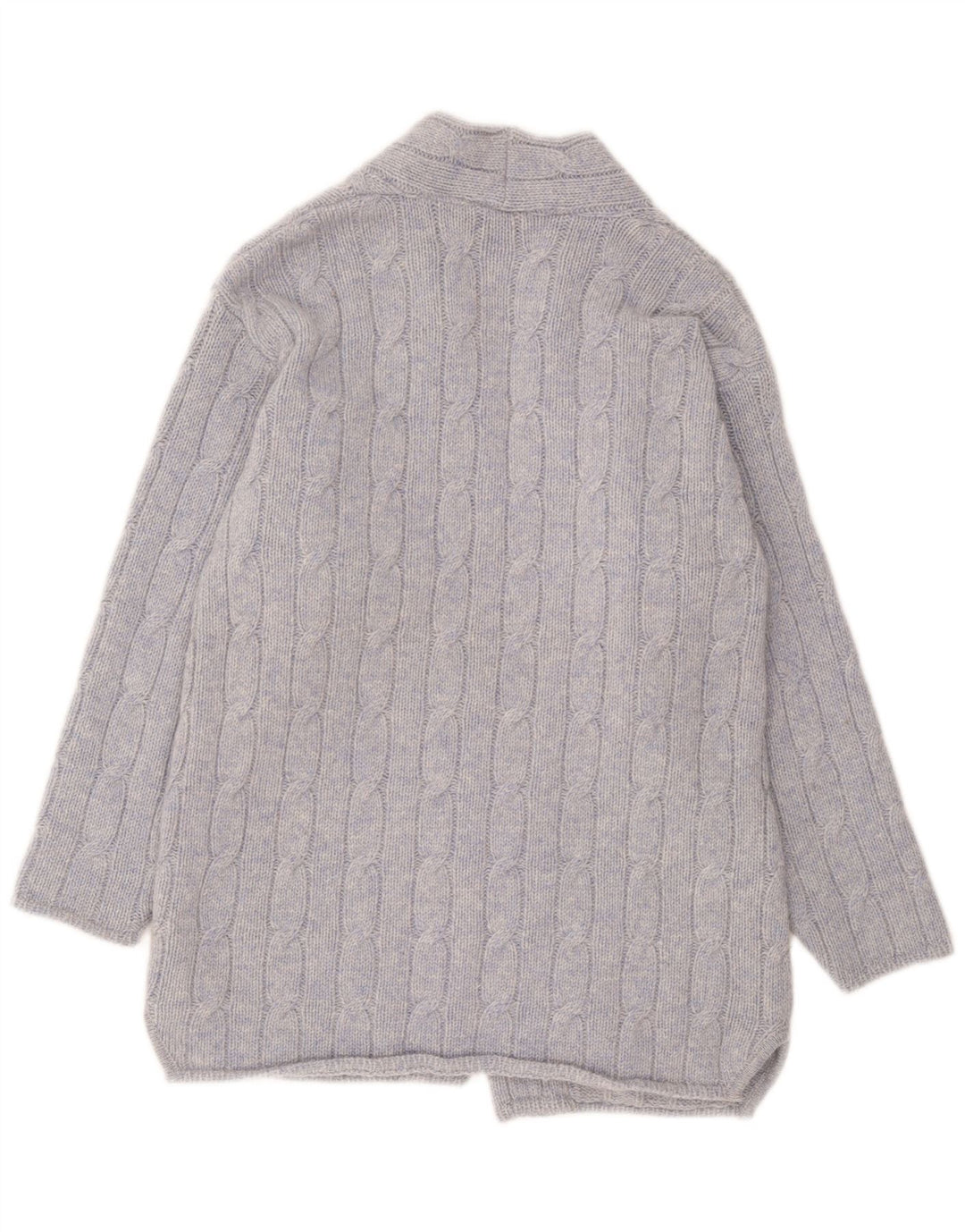 Exquisit Dame Cardigan Sweater UK 16 Large Blue Wool