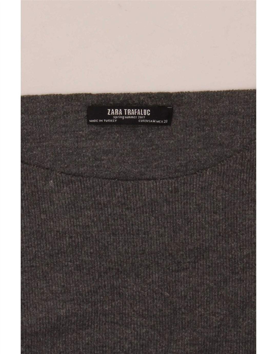 Zara Dame Oversized Top Langærmet UK 14 Medium Grå