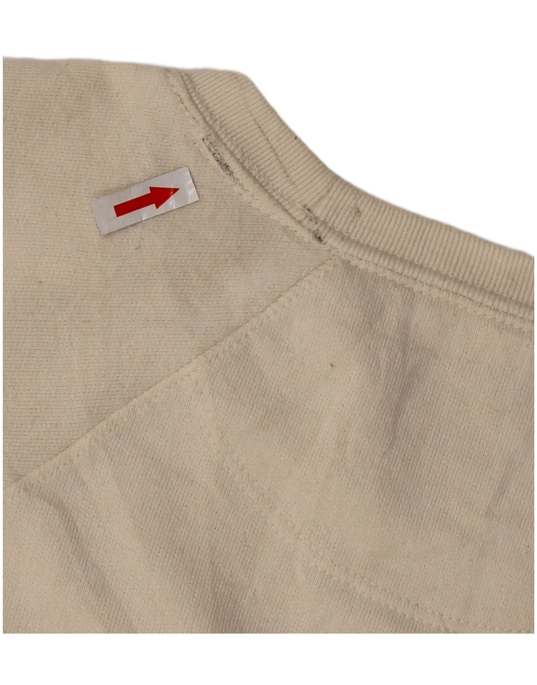 CHAMPION Sweatshirt til mænd Large Off White Polyester