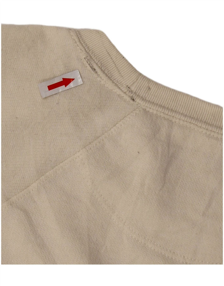 CHAMPION Sweatshirt til mænd Large Off White Polyester