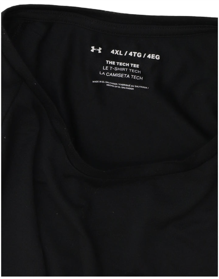 UNDER ARMOUR Herre T-Shirt Top 4XL Sort