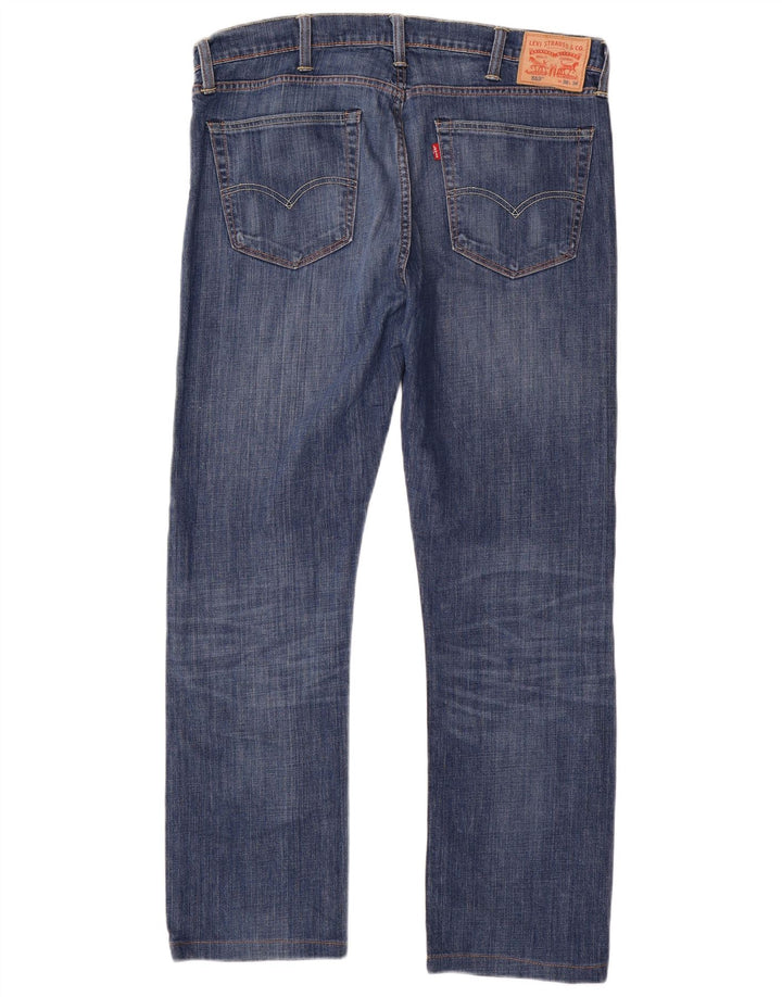 Levi's Herre 513 Slim Straight Jeans W38 L31 Blå Bomuld