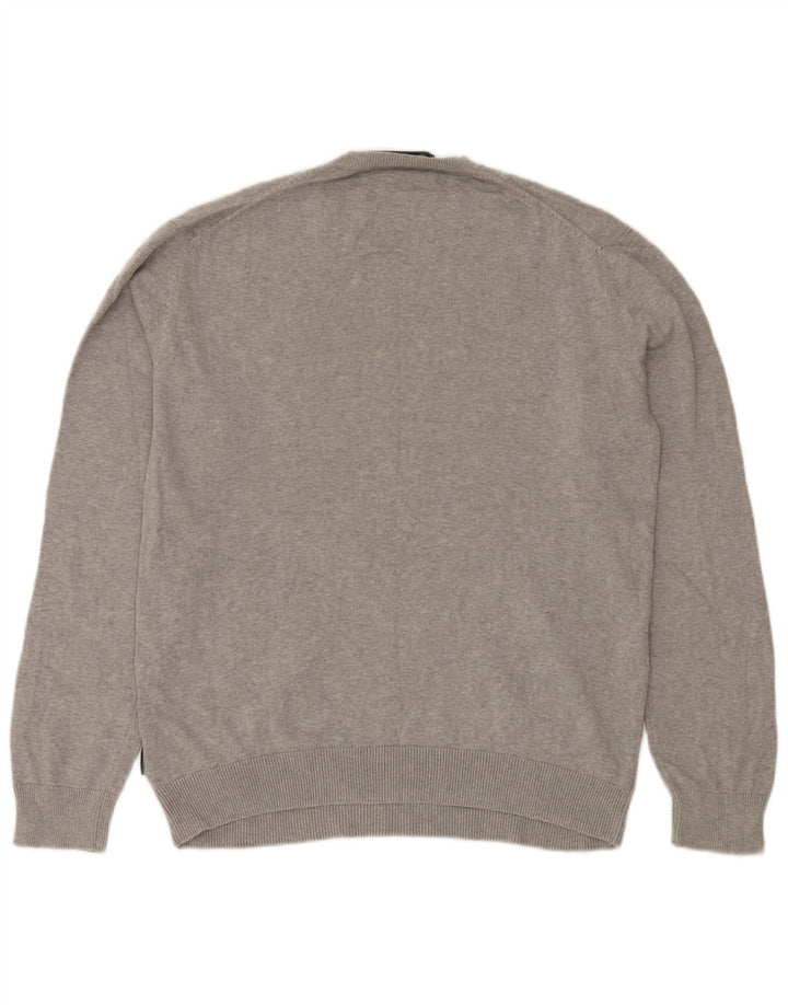 FRANSK FORBINDELSE Herre Crew Neck Jumper Sweater Medium Grå Bomuld