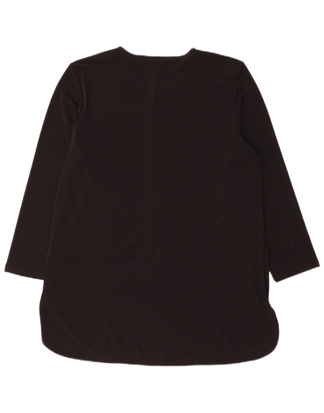 Ralph Lauren Dame 3/4 ærmet Tunika Top UK 16 Stor Sort Polyester