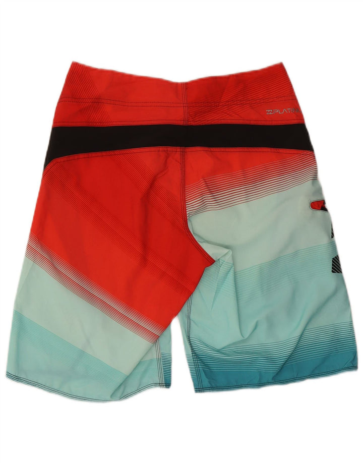 BILLABONG Grafiske badeshorts til mænd Small Red Colourblock Polyester